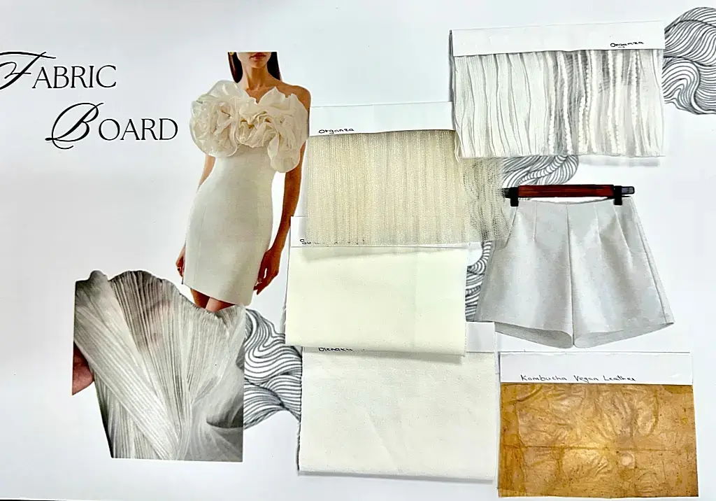 Fluid Fungii Elegance – JD Design Awards 2024 - Fabric board